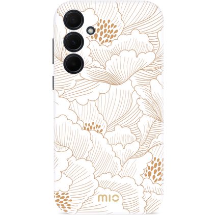 MIO Samsung Galaxy A35 MagSafe Plastique rigide Coque arrière - White Roses