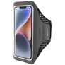Mobiparts Comfort Fit Brassard Téléphone iPhone 14 Brassard Coque de Sport en Neoprène - Noir