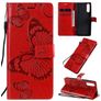 Mobigear Butterfly Housse Sony Xperia 10 II Etui Porte-Monnaie - Rouge