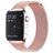 Mobigear Loop Bracelet Milanais Apple Watch Fermeture magnétique - 49/46/45/44 mm - Rose