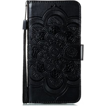 Mobigear Mandala Housse HONOR 9X Lite Etui Porte-Monnaie - Noir