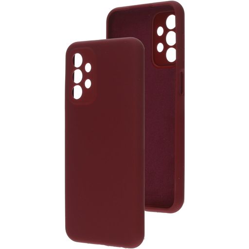 Mobiparts Coque Samsung Galaxy A23 Coque arrière en Silicone - Plum Red