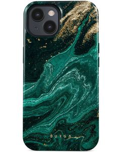 Burga Tough Coque iPhone 15 Coque arrière Rigide Anti-Chocs - Emerald Pool