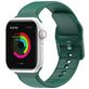 Mobigear Dashed Bracelet Silicone Apple Watch Fermeture boucle ardillon - 42/41/40/38 mm - Vert