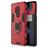 Mobigear Armor Ring Coque OnePlus 8 Pro Coque arrière Rigide Anti-Chocs avec Anneau-Support - Rouge