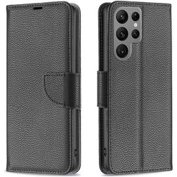 Mobigear Excellent Housse Samsung Galaxy S23 Ultra Etui Porte-Monnaie - Noir