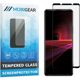 Mobigear Premium Sony Xperia 1 III Verre trempé Protection d'écran - Compatible Coque - Noir