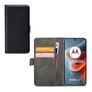 Mobilize Classic Gelly Wallet Housse Motorola Moto G34 Etui Porte-Monnaie - Noir
