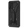 Mobigear Armor Stand Coque Samsung Galaxy A03s Coque arrière Rigide Anti-Chocs avec Support Amovible - Noir