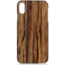 Mobigear Nature Coque iPhone XS Max Coque arrière en TPU Souple - Walnut