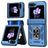 Mobigear Armor ring Coque Samsung Galaxy Z Flip 6 Coque arrière Rigide Anti-Chocs avec Anneau-Support - Bleu