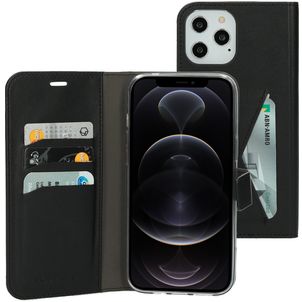 Mobiparts Classic Wallet Housse iPhone 12 Pro Max Etui Porte-Monnaie - Noir