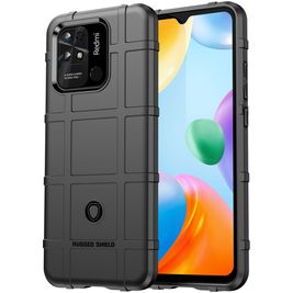 Mobigear Rugged Shield Coque Xiaomi Redmi 10C Coque arrière en TPU Souple Anti-Chocs - Noir