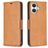 Mobigear Excellent Housse iPhone 17 Etui Porte-Monnaie - Cognac