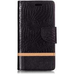 Mobigear Croco Housse Xiaomi Mi 8 SE Etui Porte-Monnaie - Noir