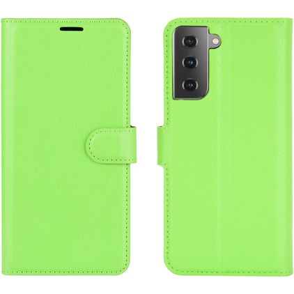 Mobigear Classic Housse Samsung Galaxy S21 Etui Porte-Monnaie - Vert