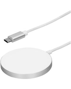 Mobiparts Charge Pad Chargeur sans fil MagSafe 1 mètre 25W - Blanc