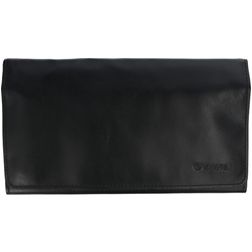 Valenta Faraday Wallet Pochette en Cuir Véritable (max 17 cm x 8 cm) - Etui à insérer - Poche téléphone - Noir