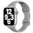 Mobigear Sport Slim Bracelet Silicone Apple Watch Fermeture à clou et passant - 42/41/40/38 mm - Gris