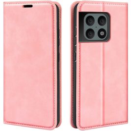 Mobigear Retro Slim Housse OnePlus 10 Pro Etui Porte-Monnaie - Rose