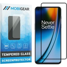 Mobigear Premium OnePlus Nord 2 Verre trempé Protection d'écran - Compatible Coque - Noir