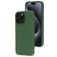Mobiparts Coque iPhone 15 Pro Max Coque arrière en Silicone - Forest Green