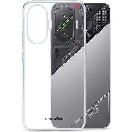Mobilize Gelly Case Coque Transparente POCO F7 Coque arrière en TPU Souple - Transparent