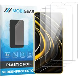 Mobigear POCO M3 Protection d'écran Film - Compatible coque (Lot de 3)