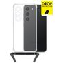 My Style Loop Transparente Samsung Galaxy S23 Plus Coque avec cordon en TPU Souple - Transparent