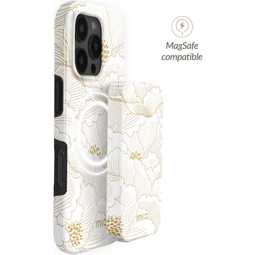 MIO - Batterie externe 5.000 mAh 15W - Compatible MagSafe - White Roses