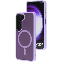 Mobiparts Hardcover Coque Samsung Galaxy S23 MagSafe Coque arrière Rigide - Satin Lila