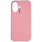 Nudient Base Coque iPhone 16 Plus Coque arrière en Silicone - Baby Pink