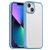 Mobigear Crystal Coque iPhone 14 Coque arrière Rigide Anti-Chocs - Transparent / Bleu