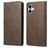 Mobigear Wallet Housse iPhone 16 Etui Porte-Monnaie - Marron