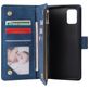 Mobigear Zipper Housse Samsung Galaxy A51 Etui Porte-Monnaie - Bleu