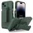 Mobigear Explorer Coque iPhone 14 Pro Max Coque arrière Rigide Anti-Chocs avec Support Amovible - Vert
