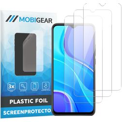 Mobigear Xiaomi Redmi 9A Protection d'écran Film - Compatible coque (Lot de 3)