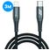 Mobigear Nylon Câble USB-C vers Apple Lightning MFI 3 mètres - Noir