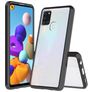 Mobigear Crystal Coque Samsung Galaxy A21s Coque arrière Rigide - Noir / Transparent