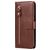 Mobigear Zipper Housse Huawei P40 Lite 5G Etui Porte-Monnaie - Marron
