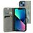 Mobiparts Classic Wallet iPhone 13 Mini Étui Portefeuille - Granite Grey