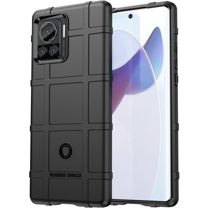 Mobigear Rugged Shield Coque Motorola Edge 30 Ultra Coque arrière en TPU Souple Anti-Chocs - Noir