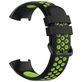 Mobigear Sport Plus Buckle Bracelet Silicone Fitbit Charge 3 Fermeture boucle ardillon - Noir / Vert