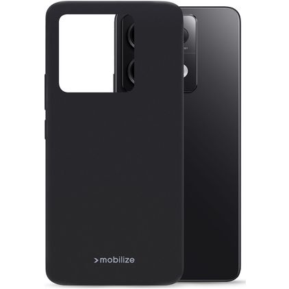 Mobilize Rubber Gelly POCO X6 TPU souple Coque arrière - Matt Black