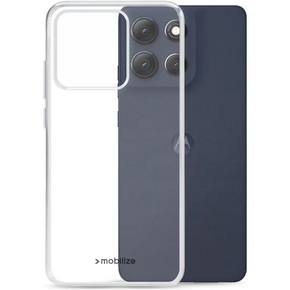 Mobilize Gelly Case Coque Transparente Motorola Moto G86 Power Coque arrière en TPU Souple - Transparent