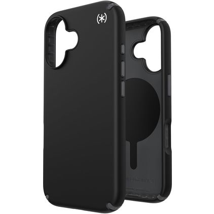 Speck Presidio2 Pro iPhone 16 MagSafe Plastique rigide Coque arrière Antichoc - Noir