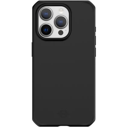 ITSkins SpectrumSilk-R Coque iPhone 15 Pro Max Coque arrière en TPU Souple Anti-Chocs - Noir