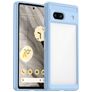 Mobigear Crystal Coque Google Pixel 7a Coque arrière Rigide - Transparent / Bleu