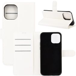 Mobigear Classic Housse iPhone 12 Etui Porte-Monnaie - Blanc
