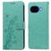 Mobigear Flowers Housse Google Pixel 10a Etui Porte-Monnaie - Vert